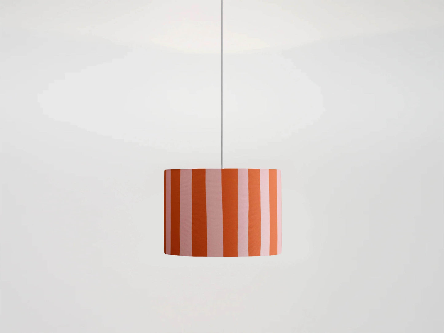 Pink stripes print lamp shade