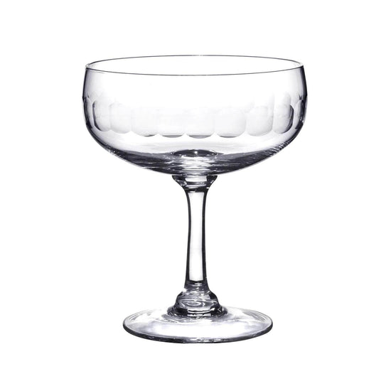 Crystal Cocktail Glasses with Lens Design