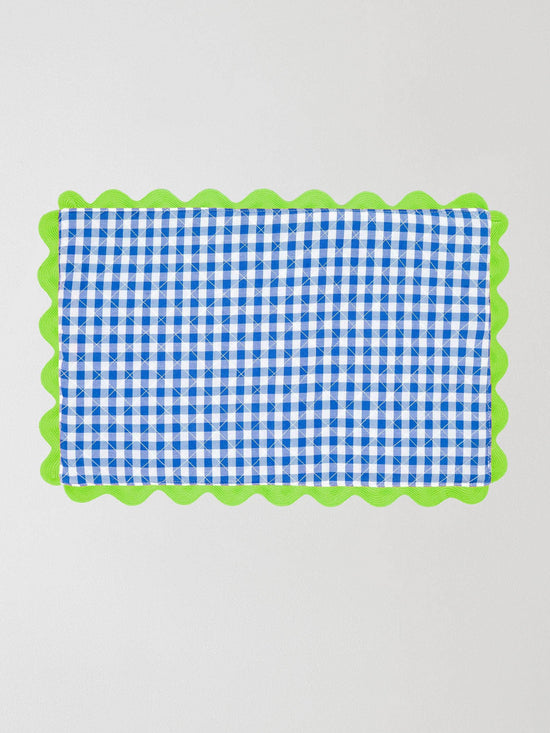 Sprite Blue Placemat with Green Trim