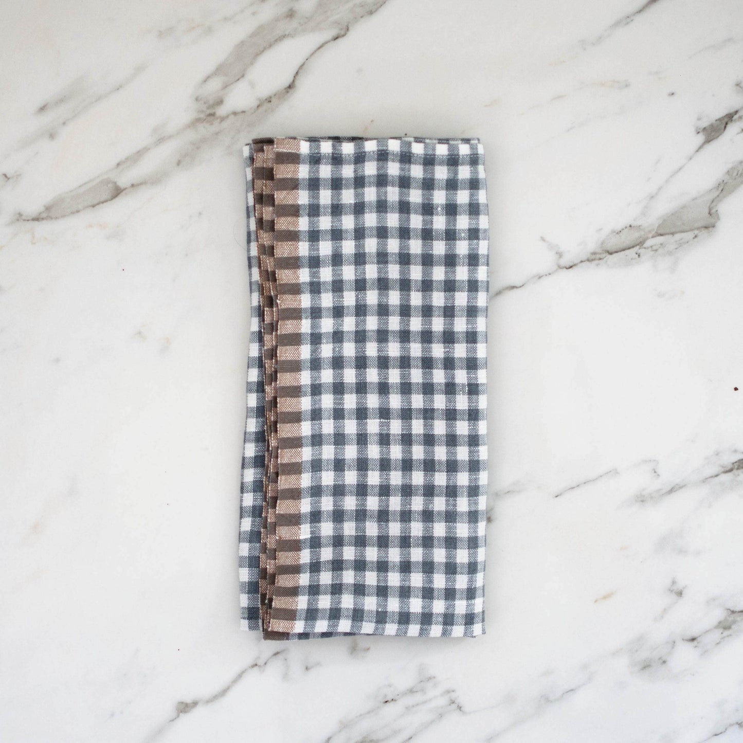 Blue Gingham linen Napkin