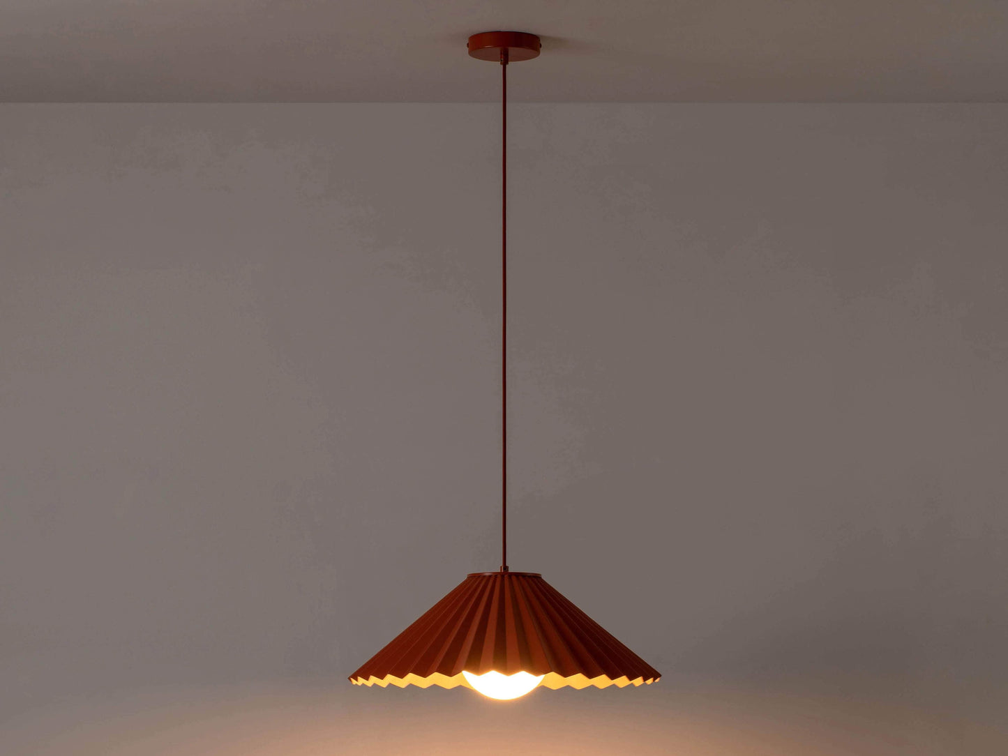 The Pleat pendant ceiling light- Houseof x Emma Gurner