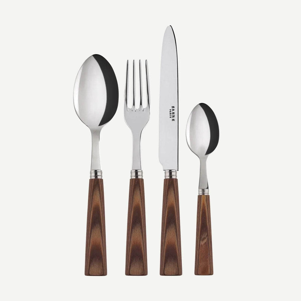 Natural 4 pc Cutlery Set | Light Laminated Wood