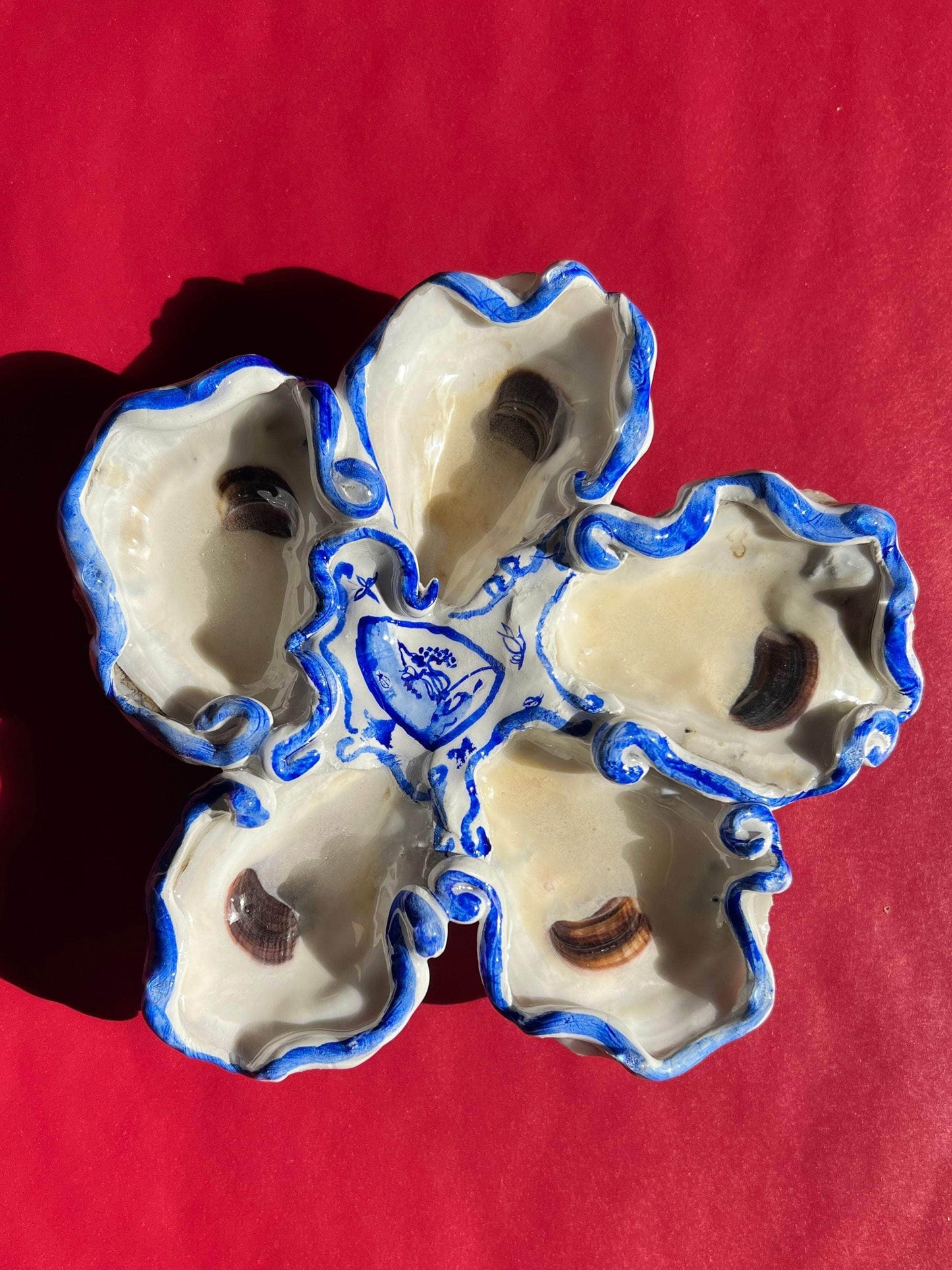 Oyster Serving Dish with Still Life