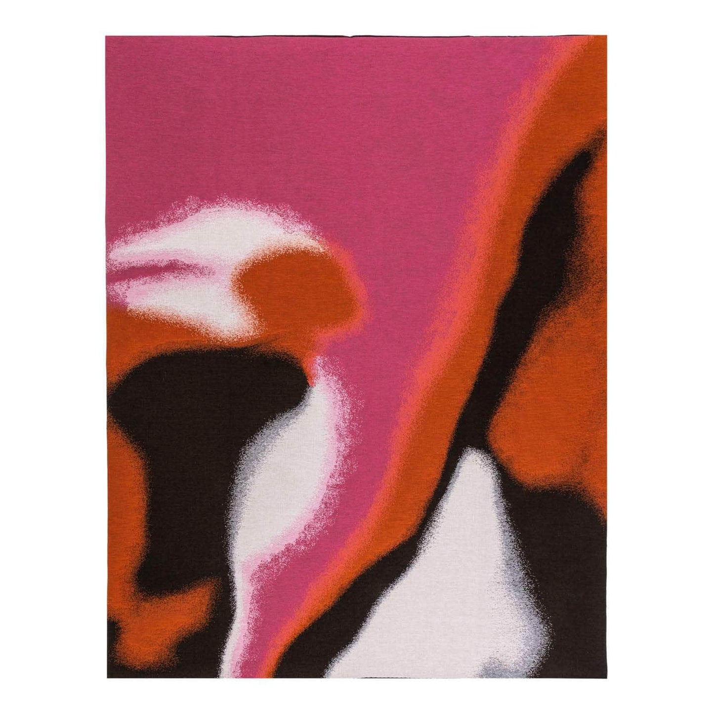 Tapestry Blanket Pink, Orange, White and Black