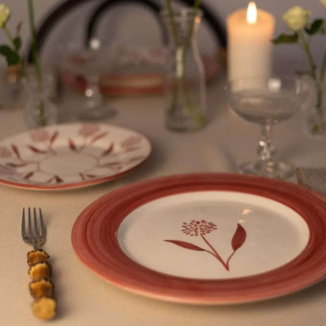 Cecilia Hand-Painted Ceramic Dinner Plate