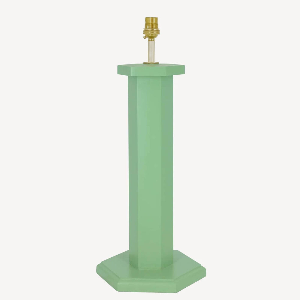 Hexagon Table Lamp - Turtle Green