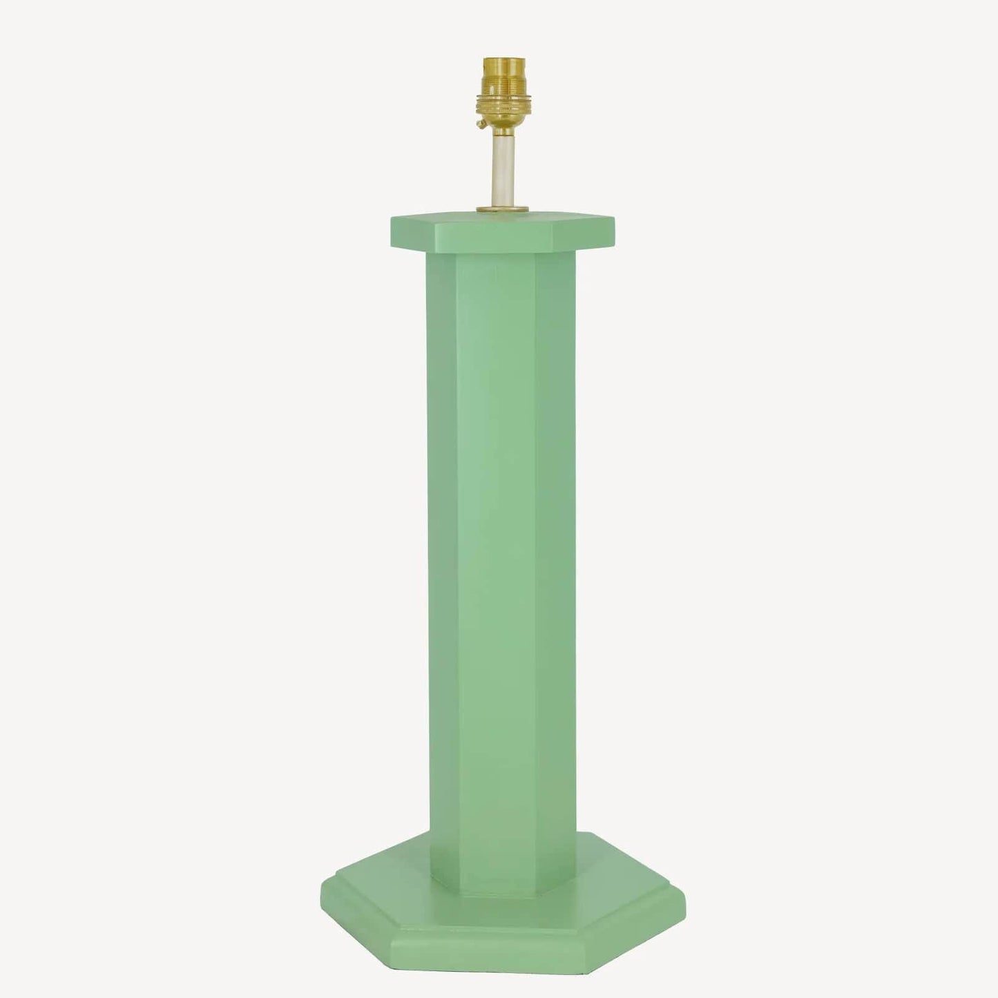 Hexagon Table Lamp - Turtle Green