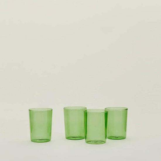 Essential Glassware - Set Of 4, Green