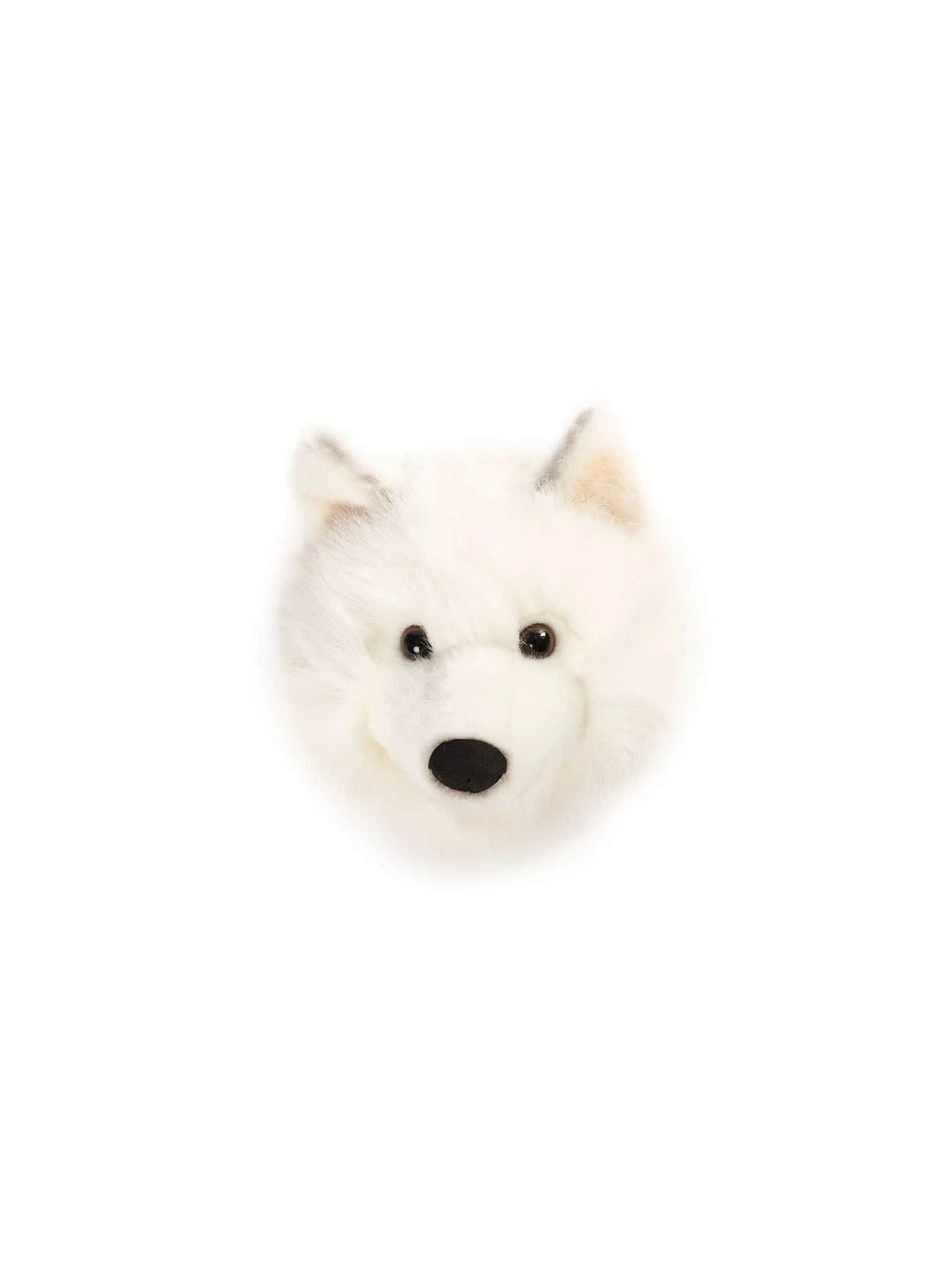 Lucy the White Wolf Wall Mounted Plush Head