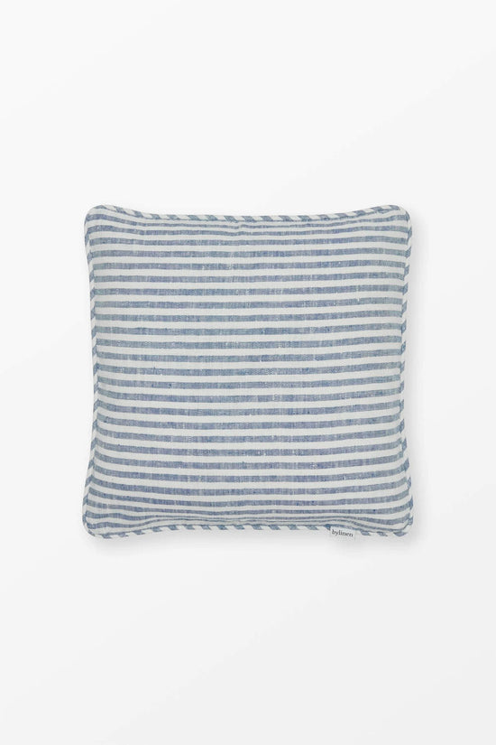 Linen Cushion Candy Stripe Blue