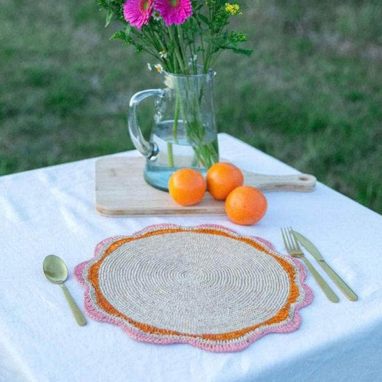 Round Pink Placemat