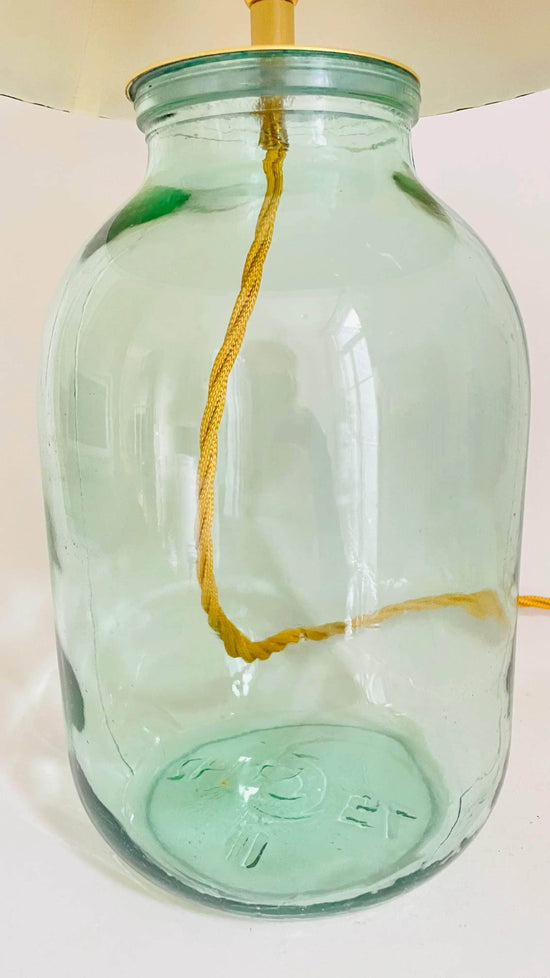 Vintage Glass Bottle Lamp