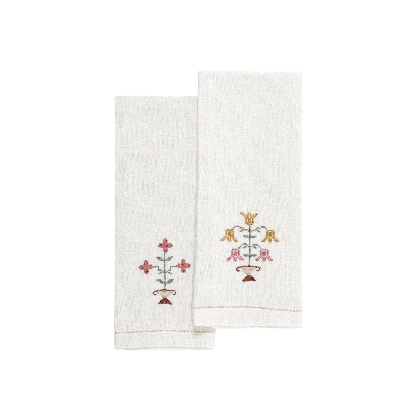 Ottoman Vase Guest Towel (Set of Two)