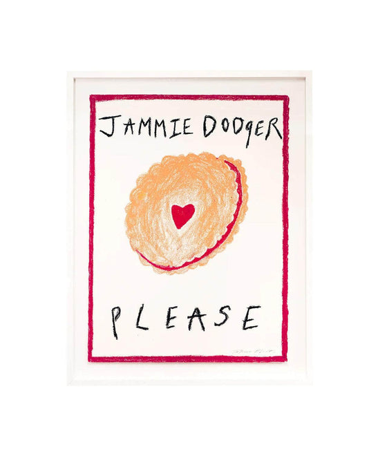 Jammie Dodger Please Art Print
