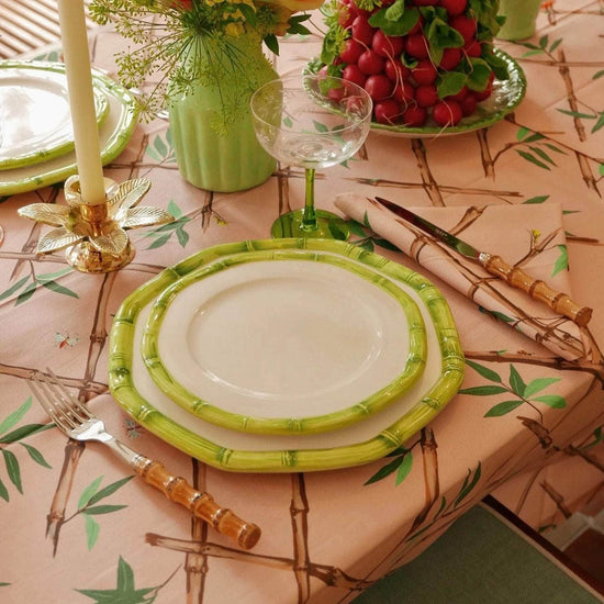 Pink Bamboo Tablecloth