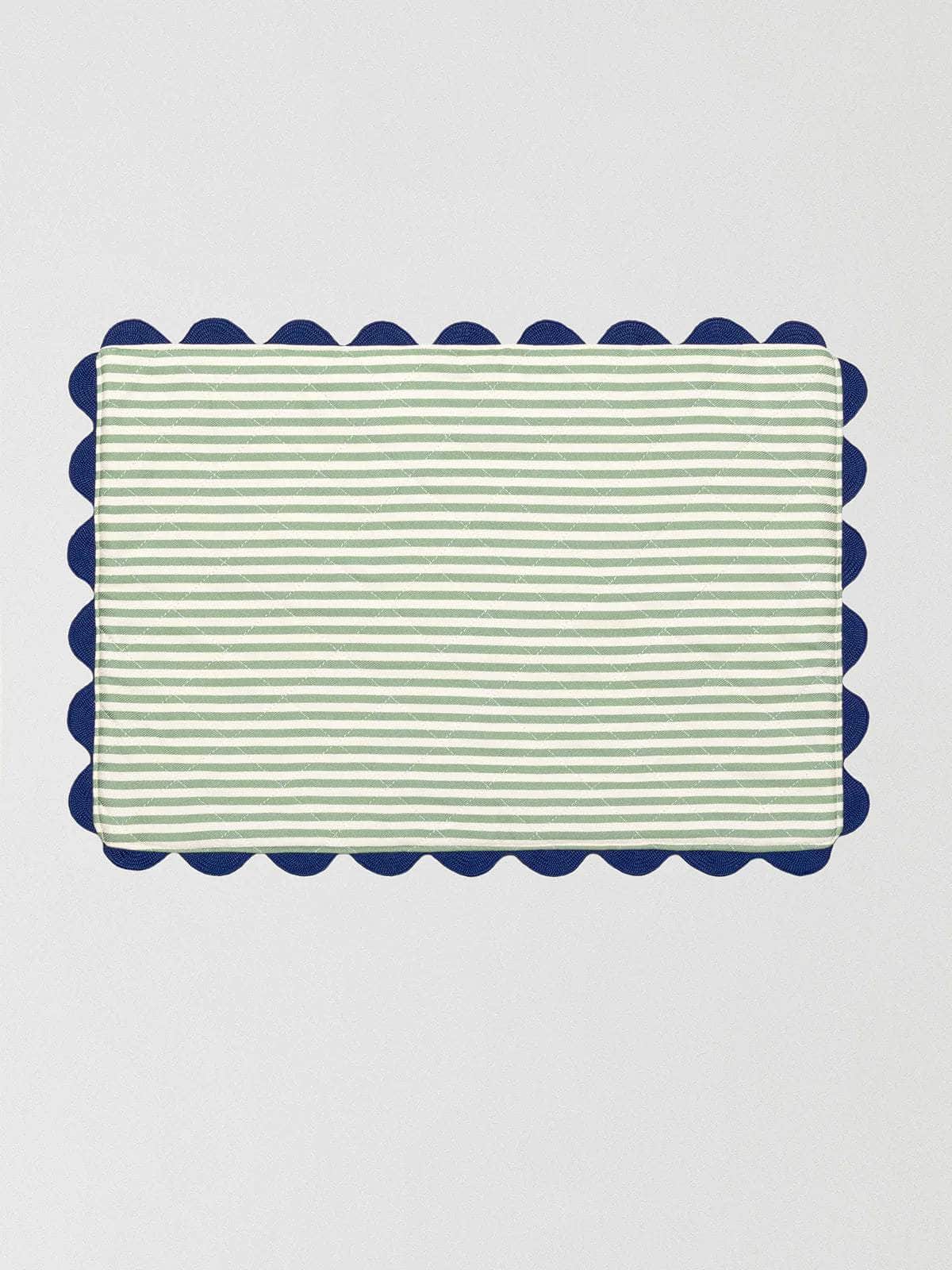 Placemat Striped Green