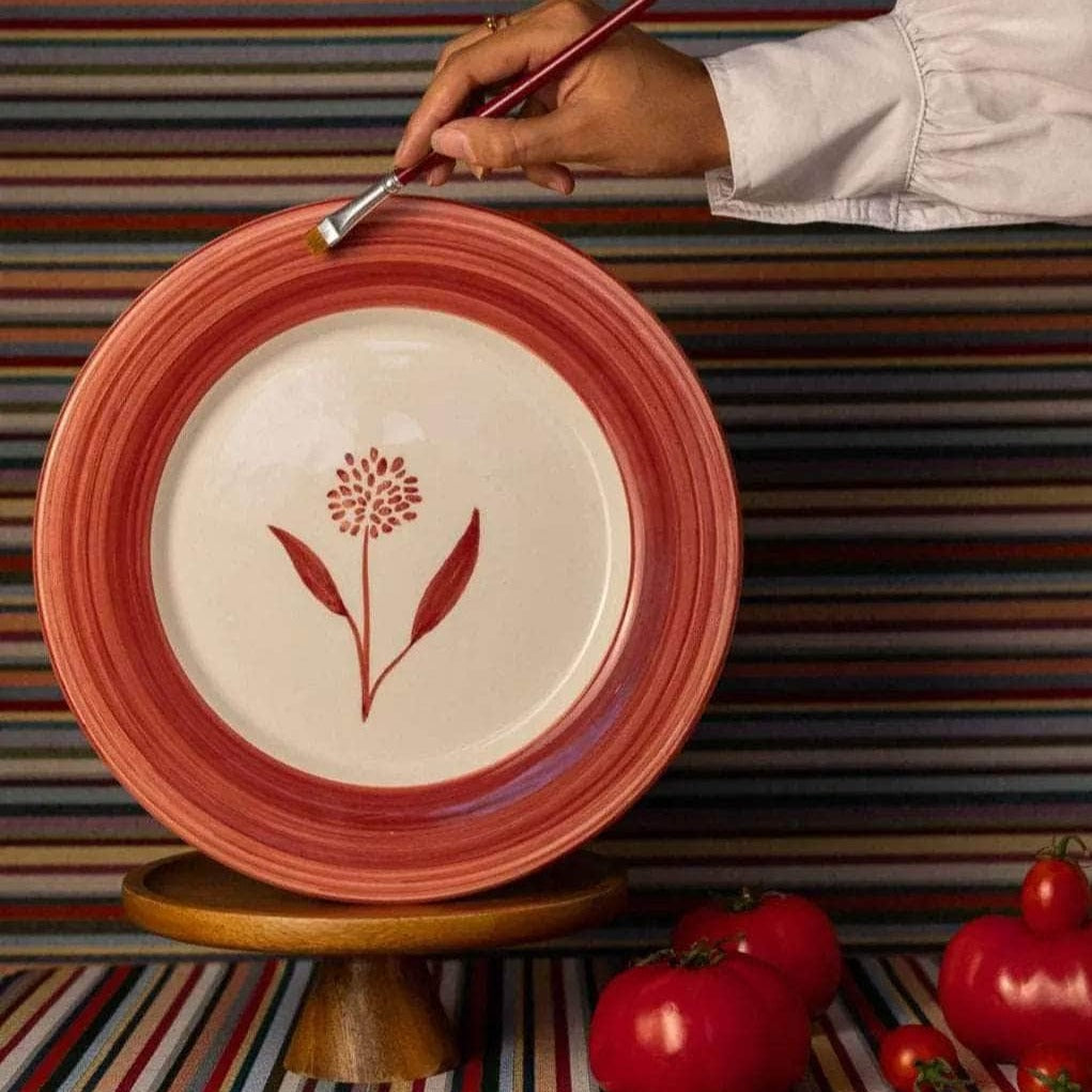 Cecilia Hand-Painted Ceramic Dinner Plate
