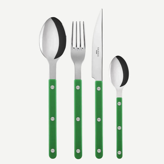 Bistrot 24 Pc Cutlery Set | Garden Green