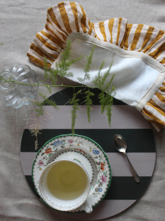 Forest Green Striped Placemat