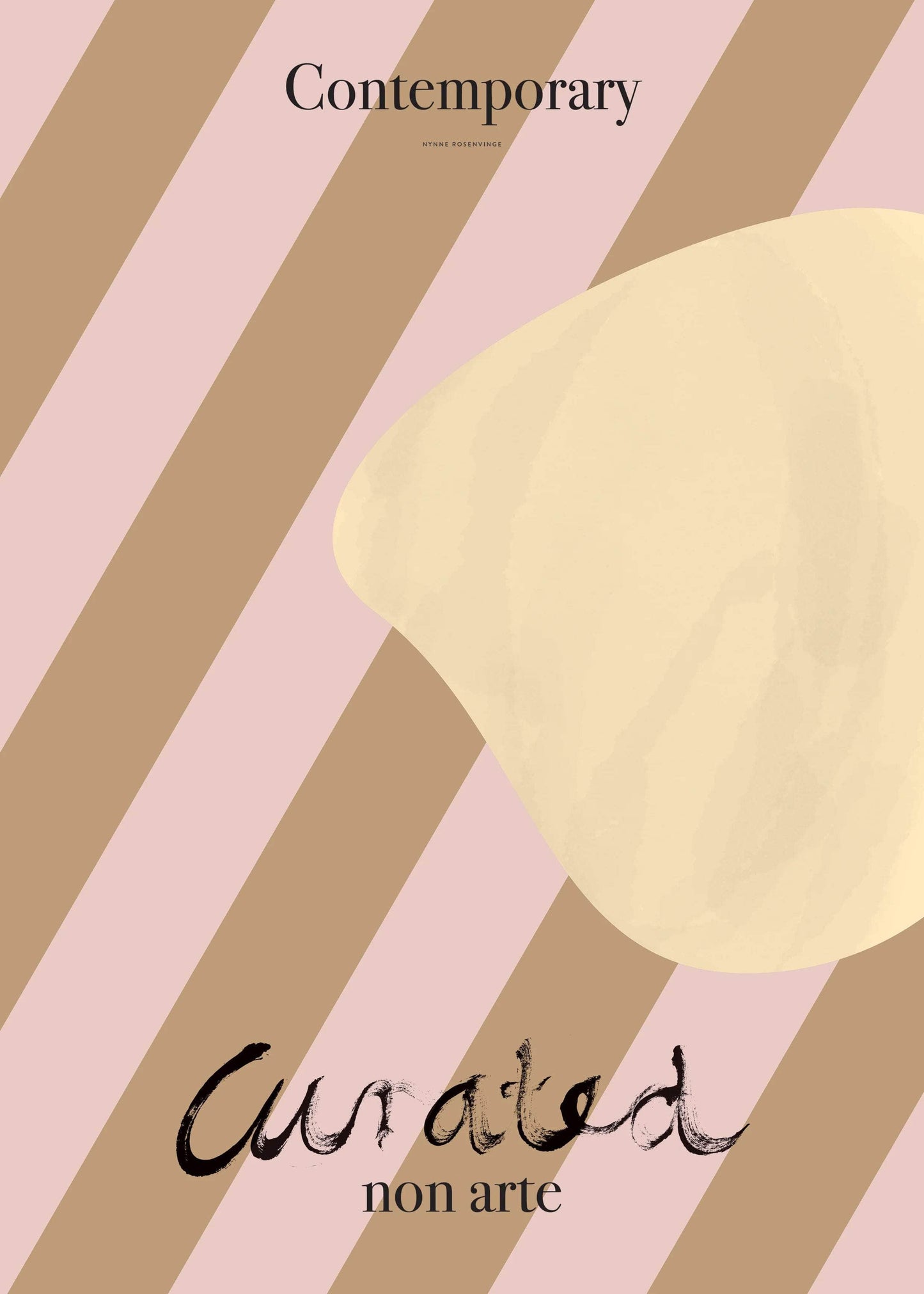 Curated - Mustard Shape Poster Print