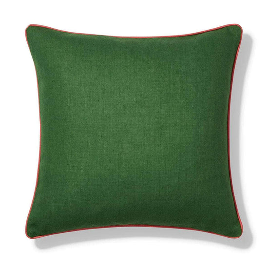 Emerald Cushion with Trim