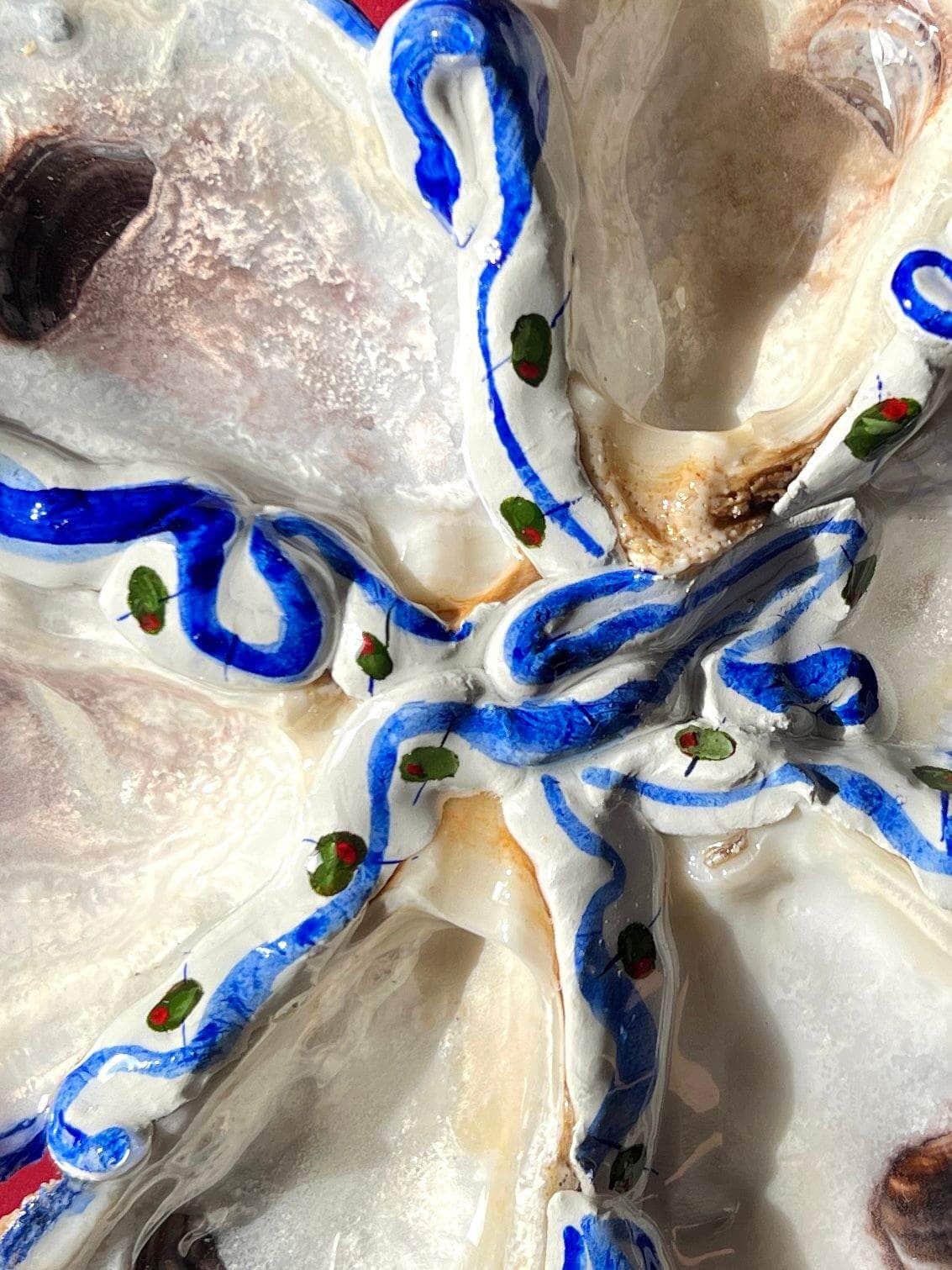 Oyster Serving Dish with Olives