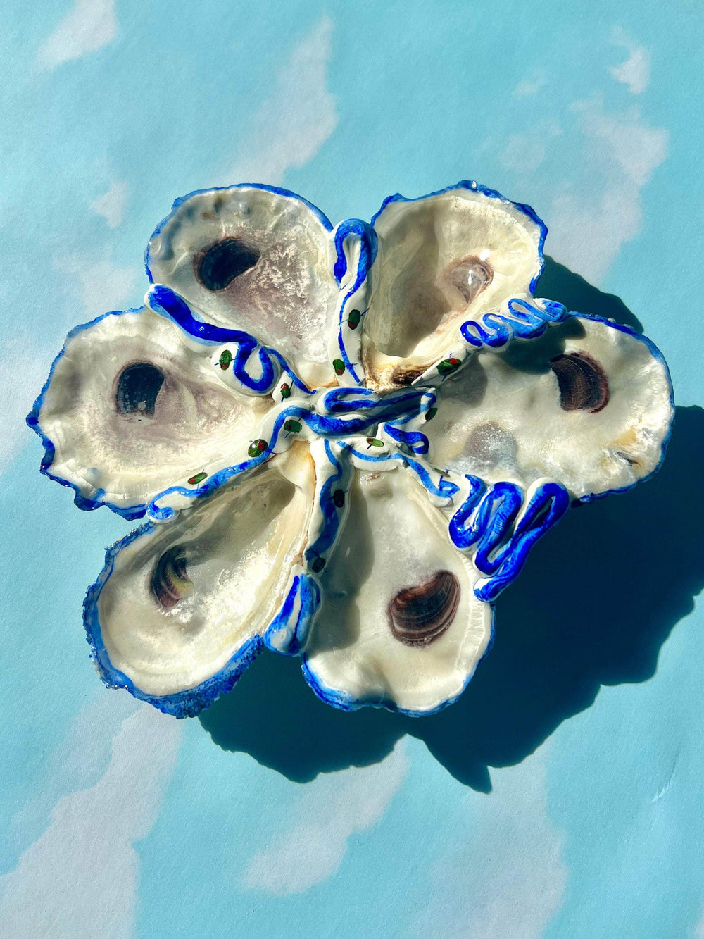 Oyster Serving Dish with Olives