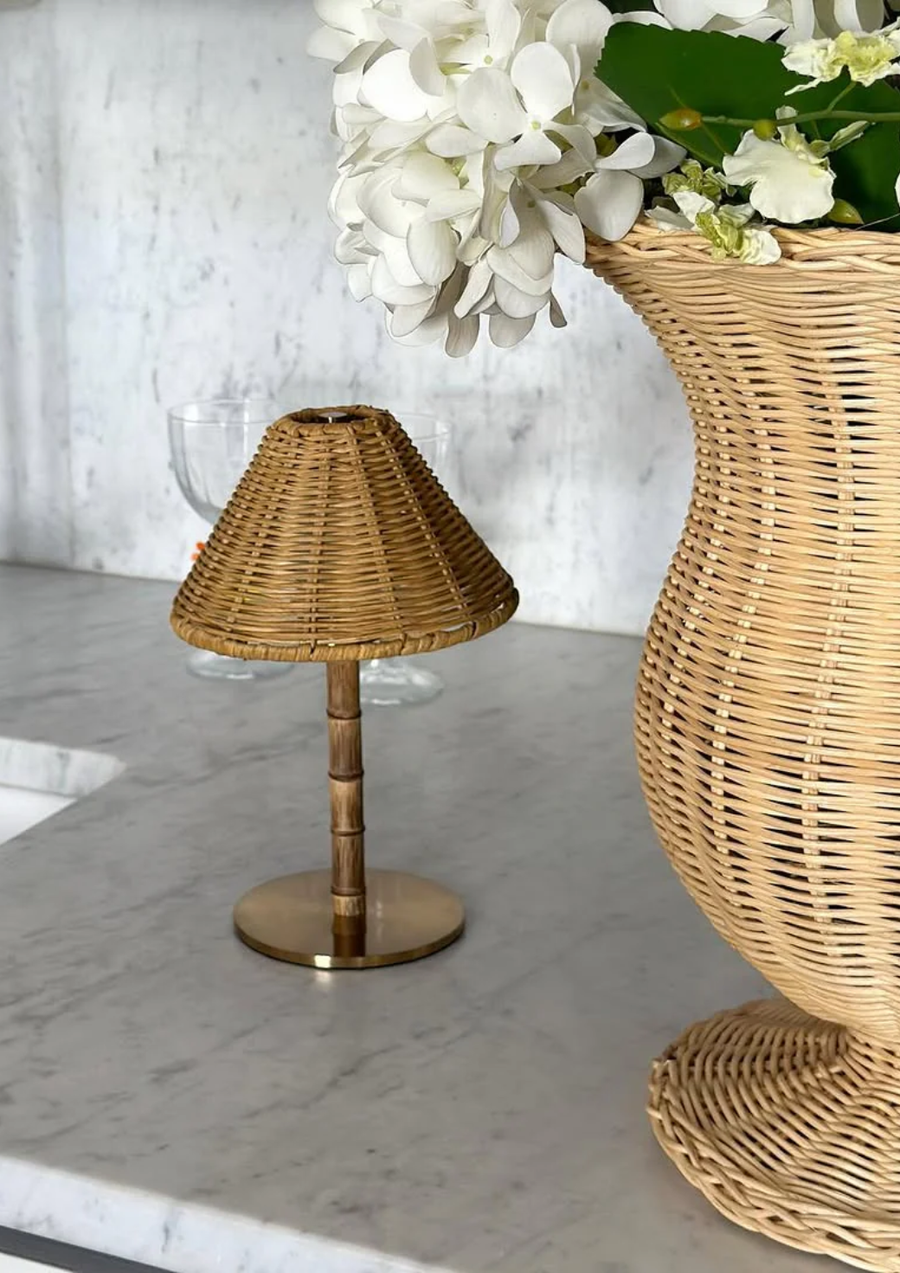 How to Style a Bamboo Table Lamp