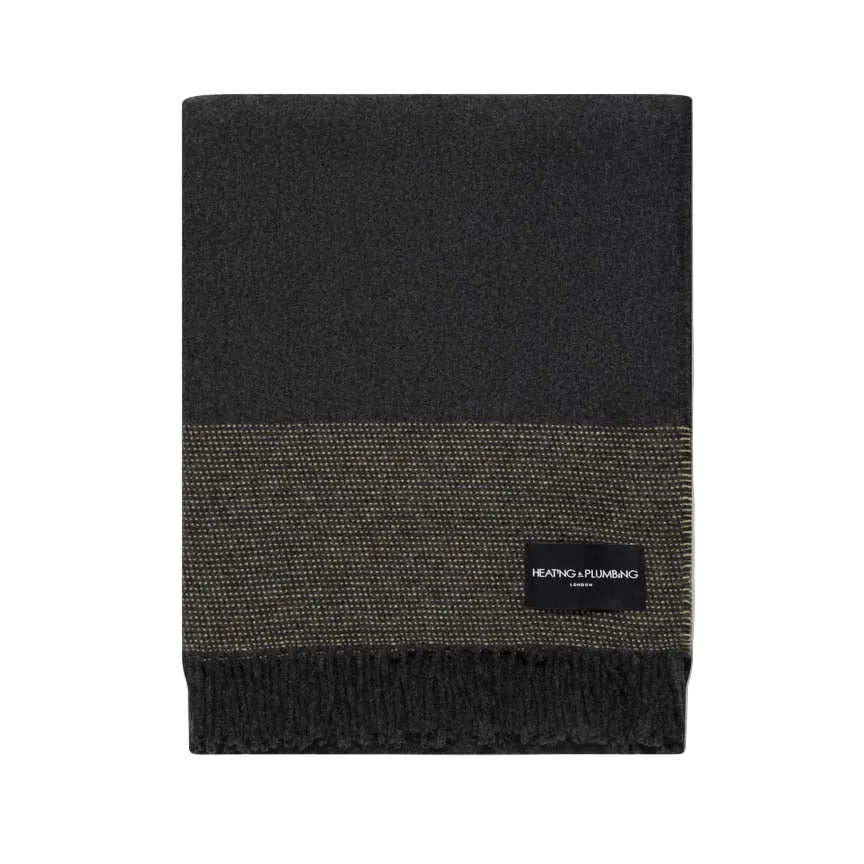 Soft Whispers - Cashmere & Merino Lambswool Blanket - After Dark