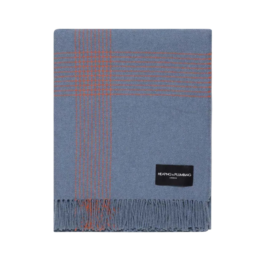 Soft Whispers - Cashmere & Merino Lambswool Blanket - Blue Crush