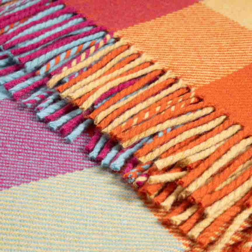 Soft Whispers - Cashmere & Merino Lambswool Blanket - Happy Hour