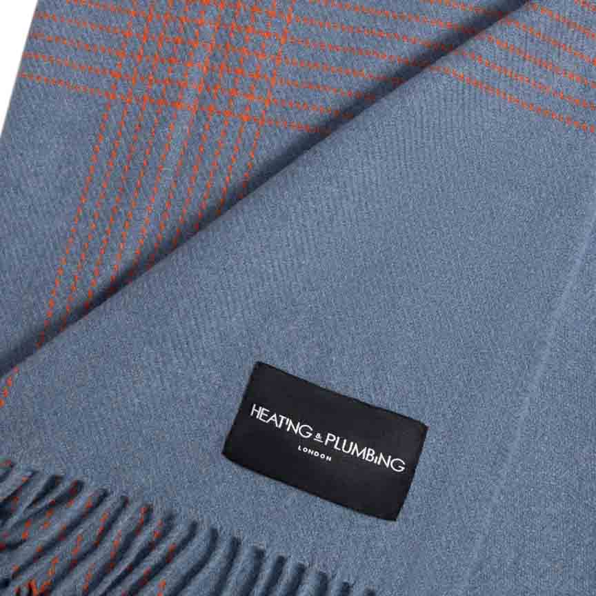 Soft Whispers - Cashmere & Merino Lambswool Blanket - Blue Crush