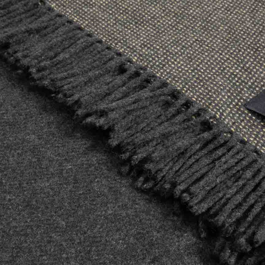Soft Whispers - Cashmere & Merino Lambswool Blanket - After Dark