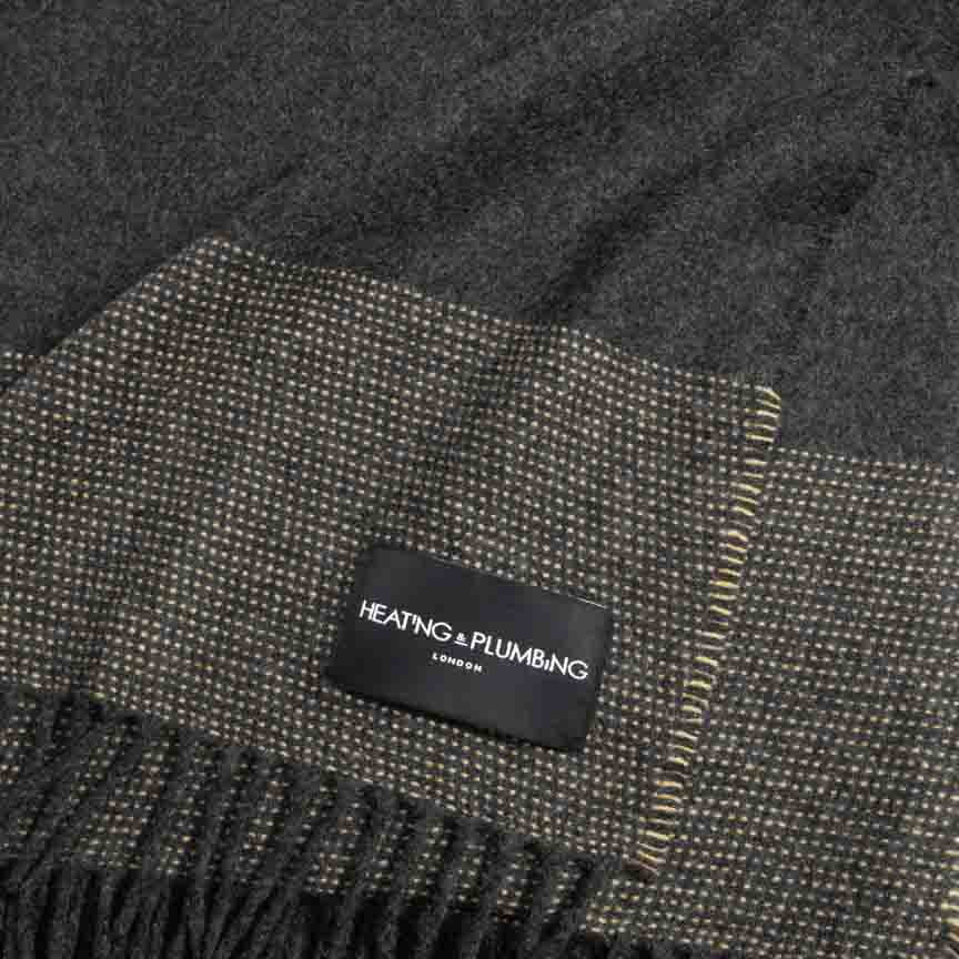 Soft Whispers - Cashmere & Merino Lambswool Blanket - After Dark