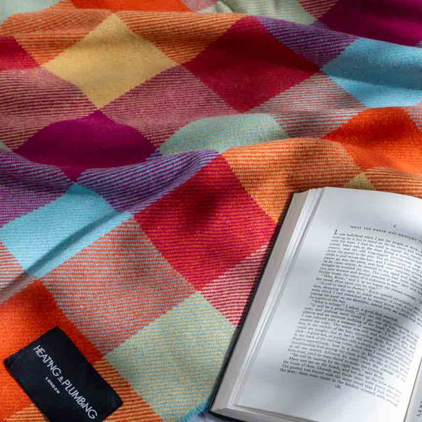 Soft Whispers - Cashmere & Merino Lambswool Blanket - Happy Hour