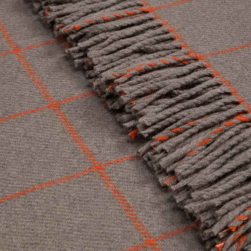 Soft Whispers - Cashmere & Merino Lambswool Blanket - Candied Orange
