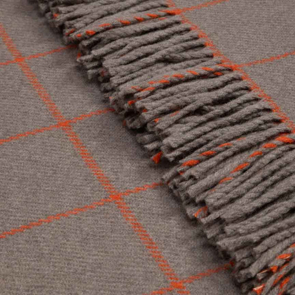 Soft Whispers - Cashmere & Merino Lambswool Blanket - Candied Orange