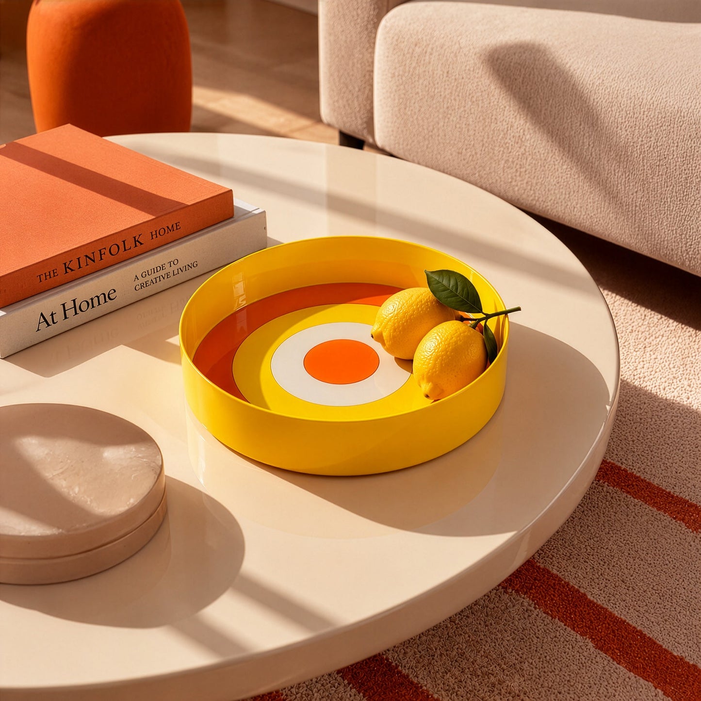 Yellow Loop Serving Bowl Large
