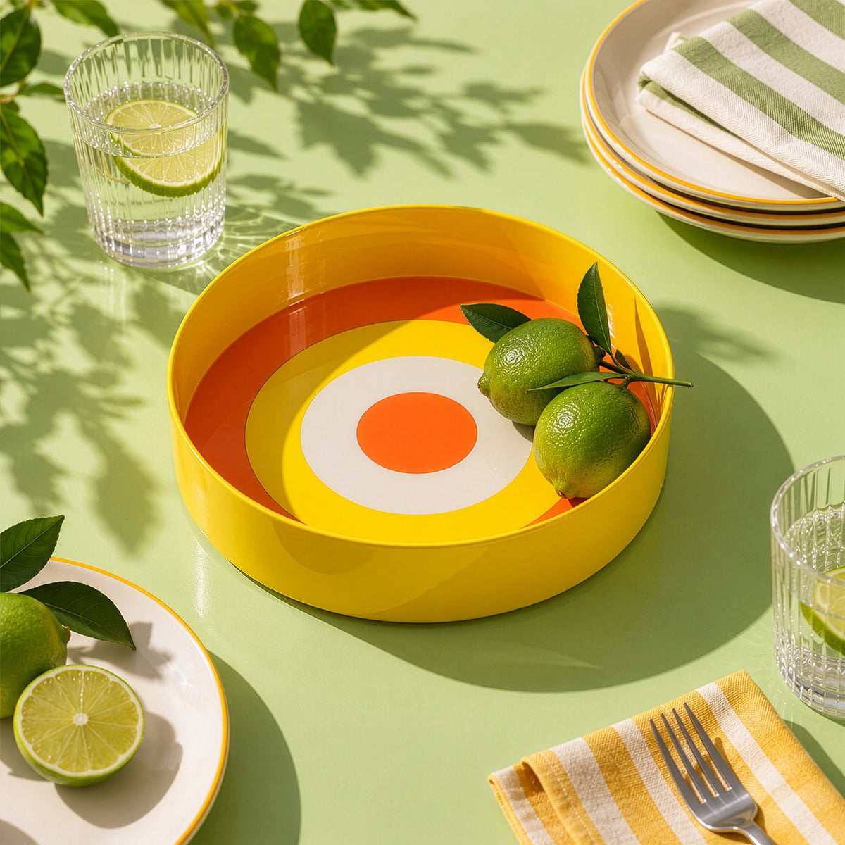 Yellow Loop Serving Bowl Large