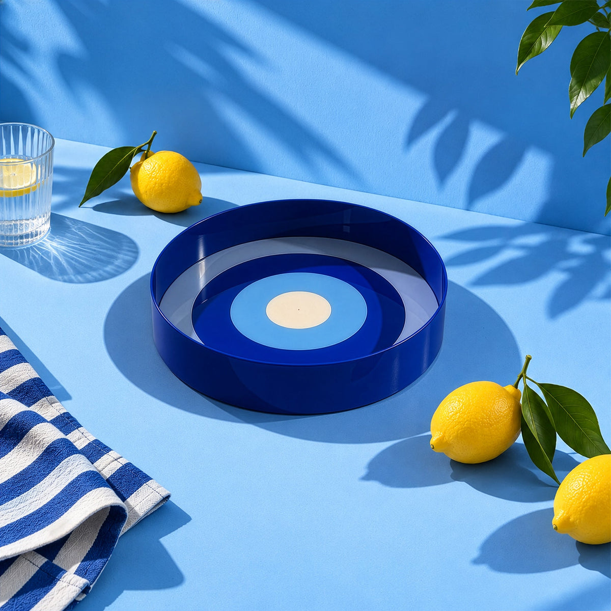 Blue Loop Serving Bowl Large