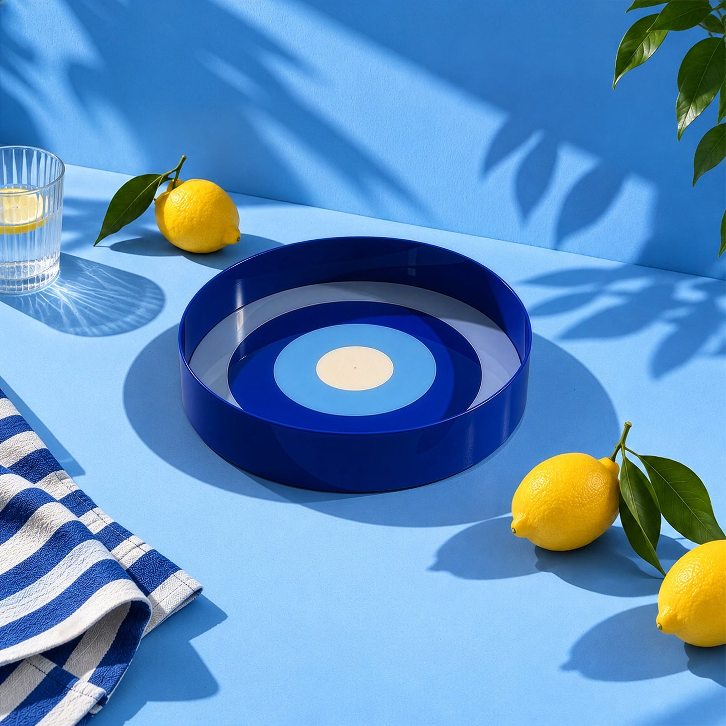 Blue Loop Serving Bowl Large