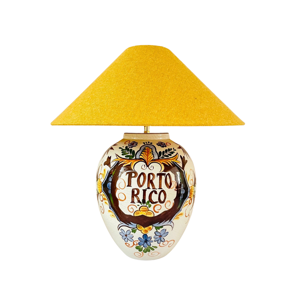 Antique Delft Porto Rico Lamp