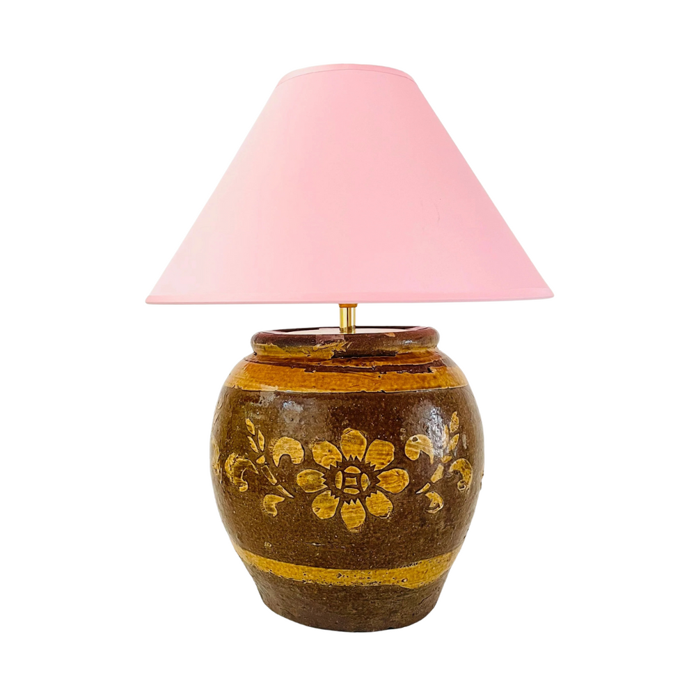 Antique Pottery Lamp