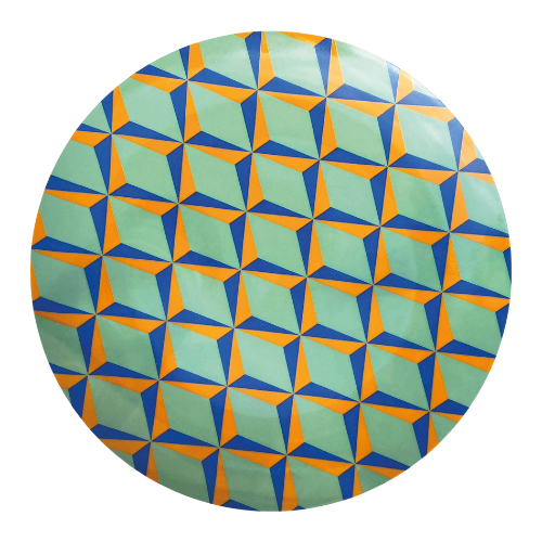 Retro Plate Green