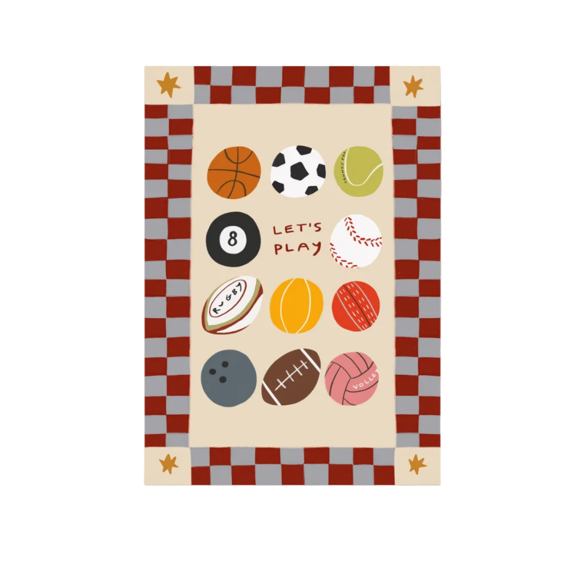Let's Play | Playroom Print | UNFRAMED