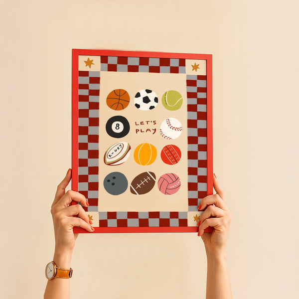 Let's Play | Playroom Print | UNFRAMED