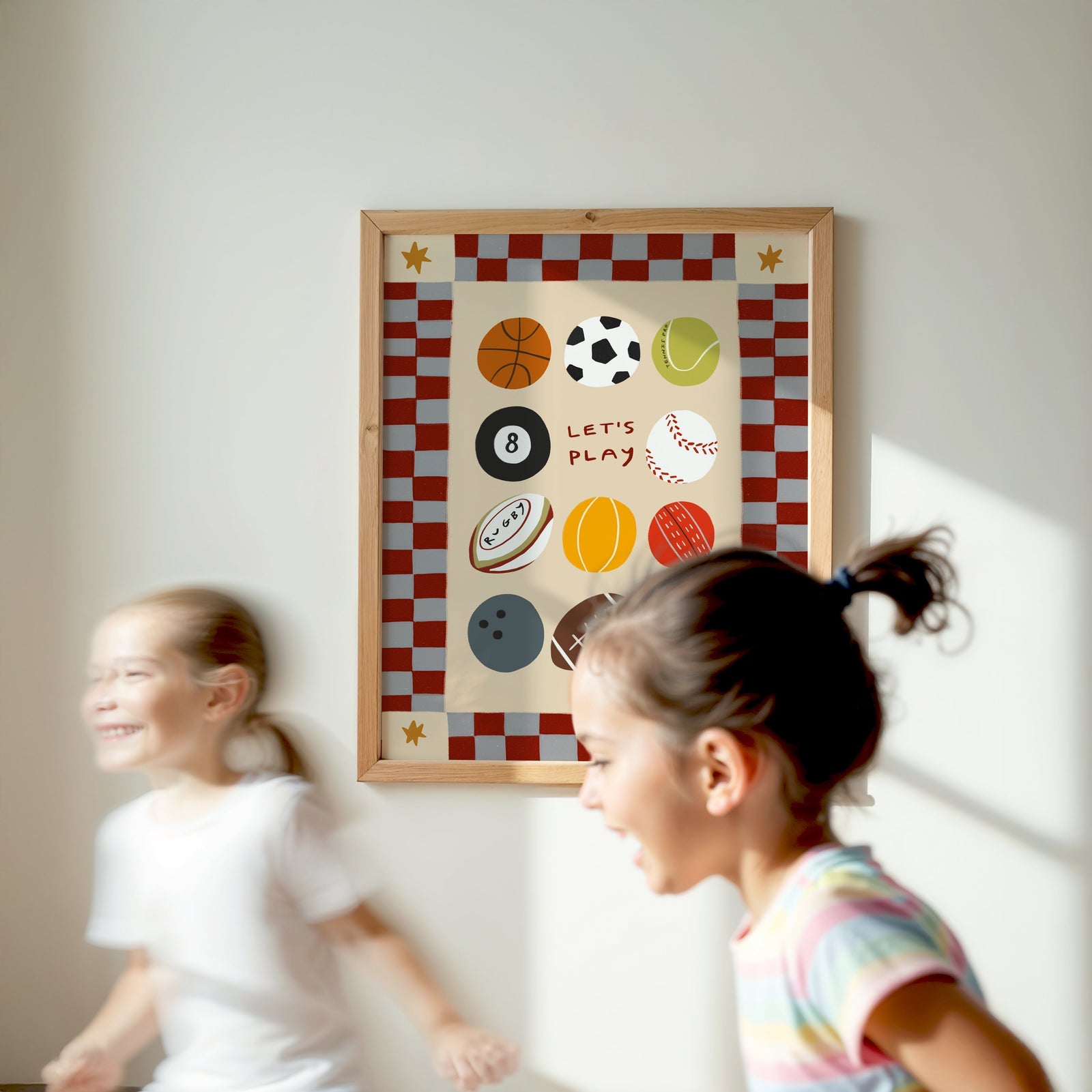 Let's Play | Playroom Print | UNFRAMED