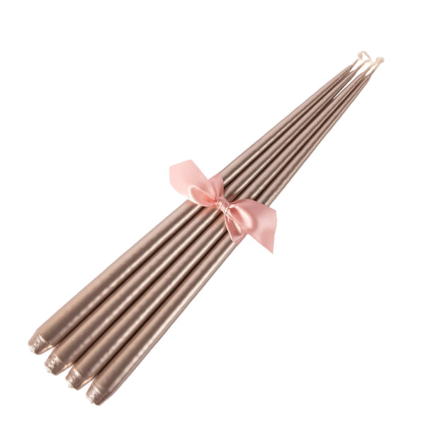 Set of Four Tapered Candles - Champagne