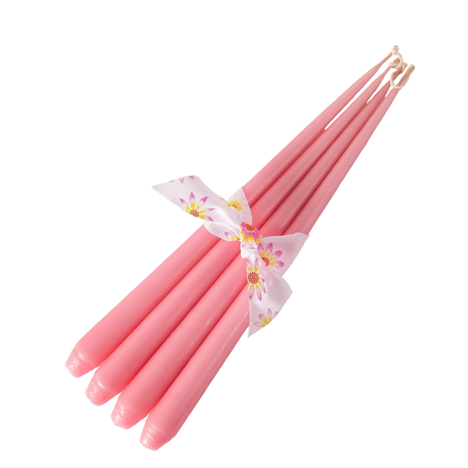 Set of Four Tapered Candles - Light Pink