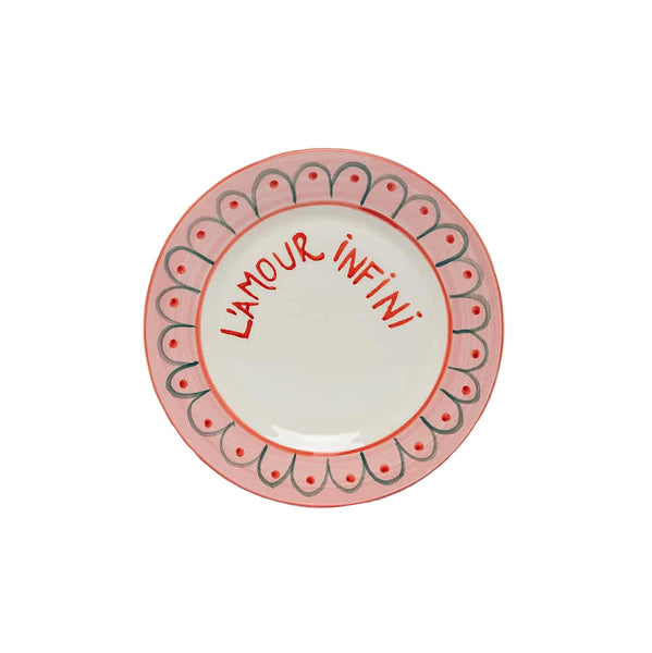 L'Amour Infini' Dessert Plate